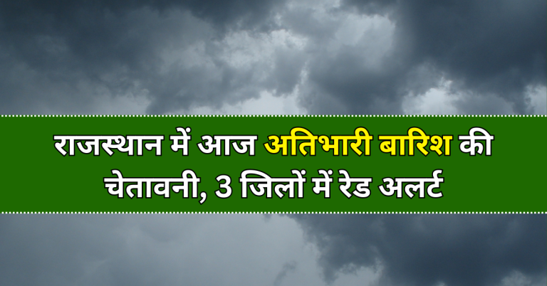 आज का मौसम - मौसम विभाग राजस्थान : आज का मौसम कैसा है, बारिश कब होगी, आज बारिश होगी, जोधपुर , जयपुर, नागौर, बाड़मेर, राजसमन्द, पाली, अजमेर